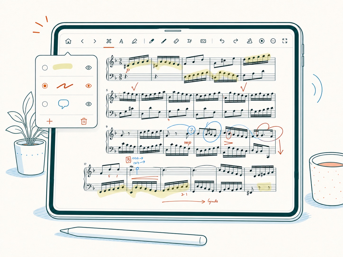 LogScore annotation layers panel